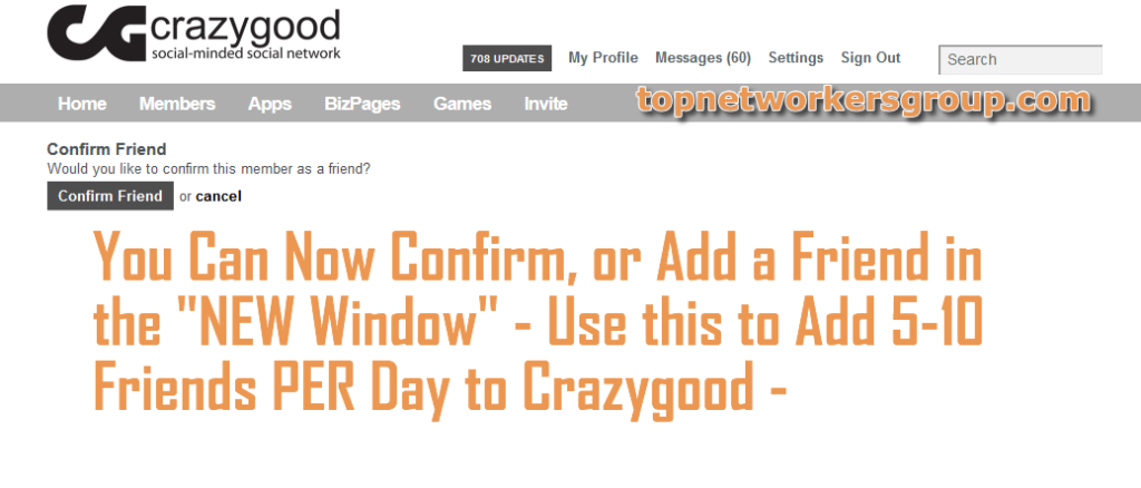 confirm friend requests crazygood