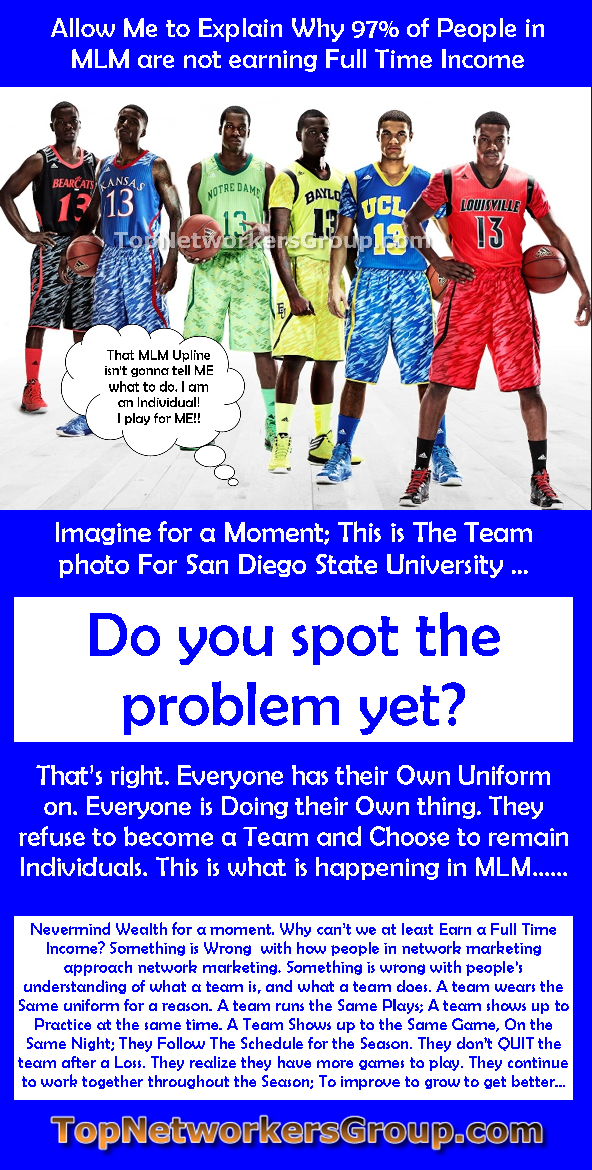 Teams Wear the Same Uniform for a reason